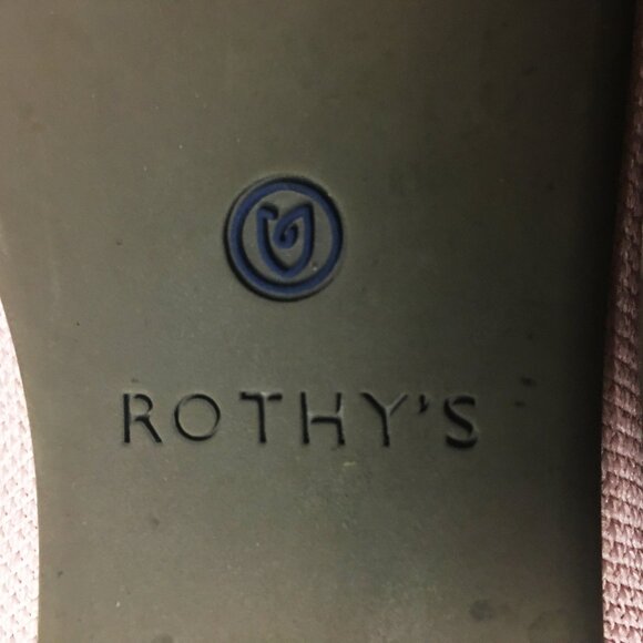 ROTHY'S "The Point II" Petal Pink Knit Fabric Slip On Ballet Flats - 8 1/2 - Picture 10 of 16